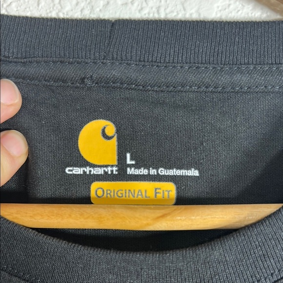 NWT Carhartt Black Long Sleeve Tee with Sleeve Graphics L - Picture 3 of 5